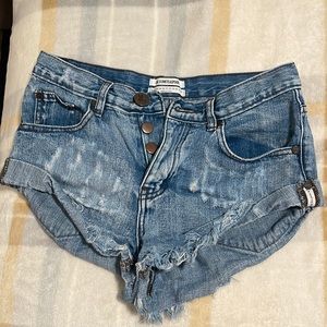 One Teaspoon Jean Shorts